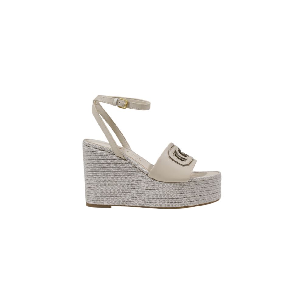 Guess Cremefarbene Synthetik-Pumps mit hohem Absatz