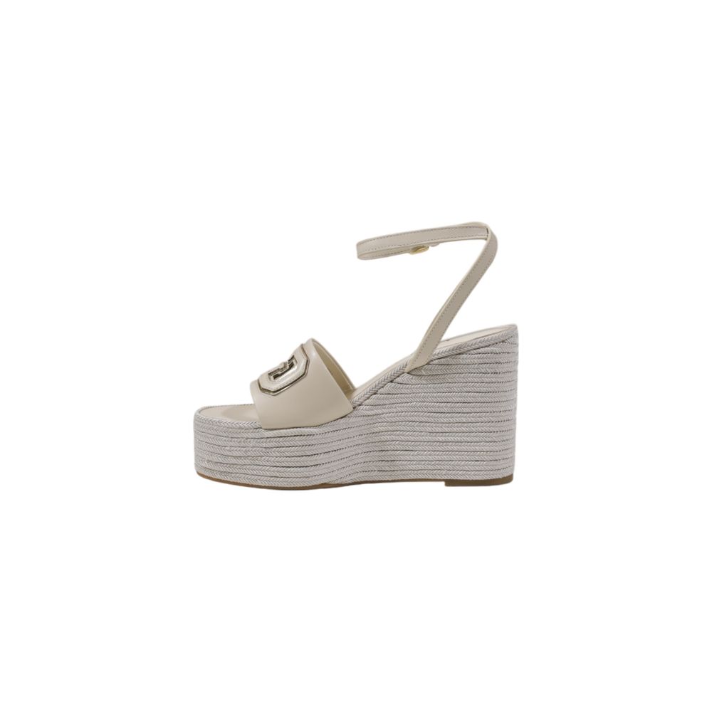 Guess Cremefarbene Synthetik-Pumps mit hohem Absatz