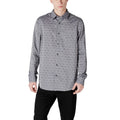 Guess Graues Baumwollhemd mit Muster