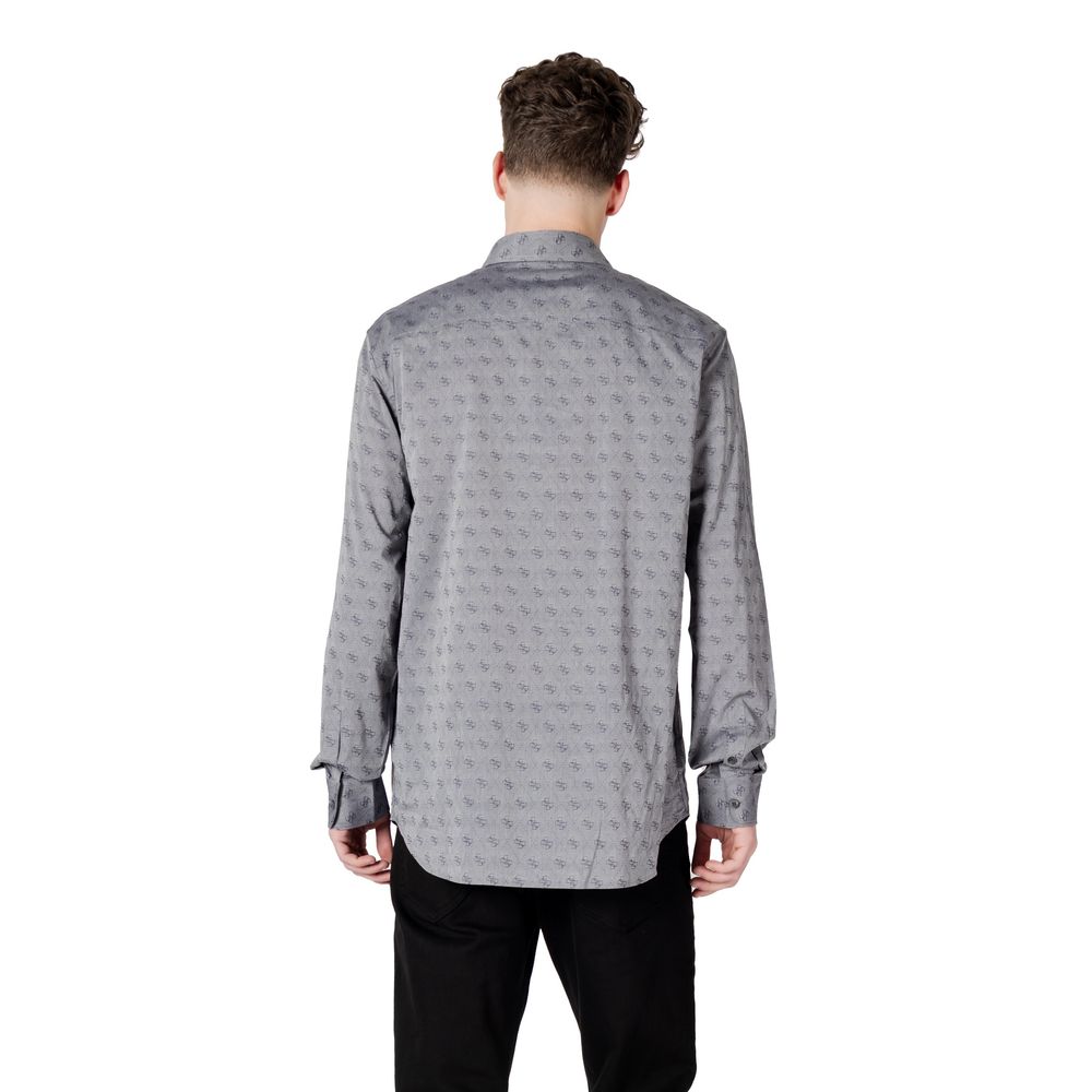 Guess Graues Baumwollhemd mit Muster