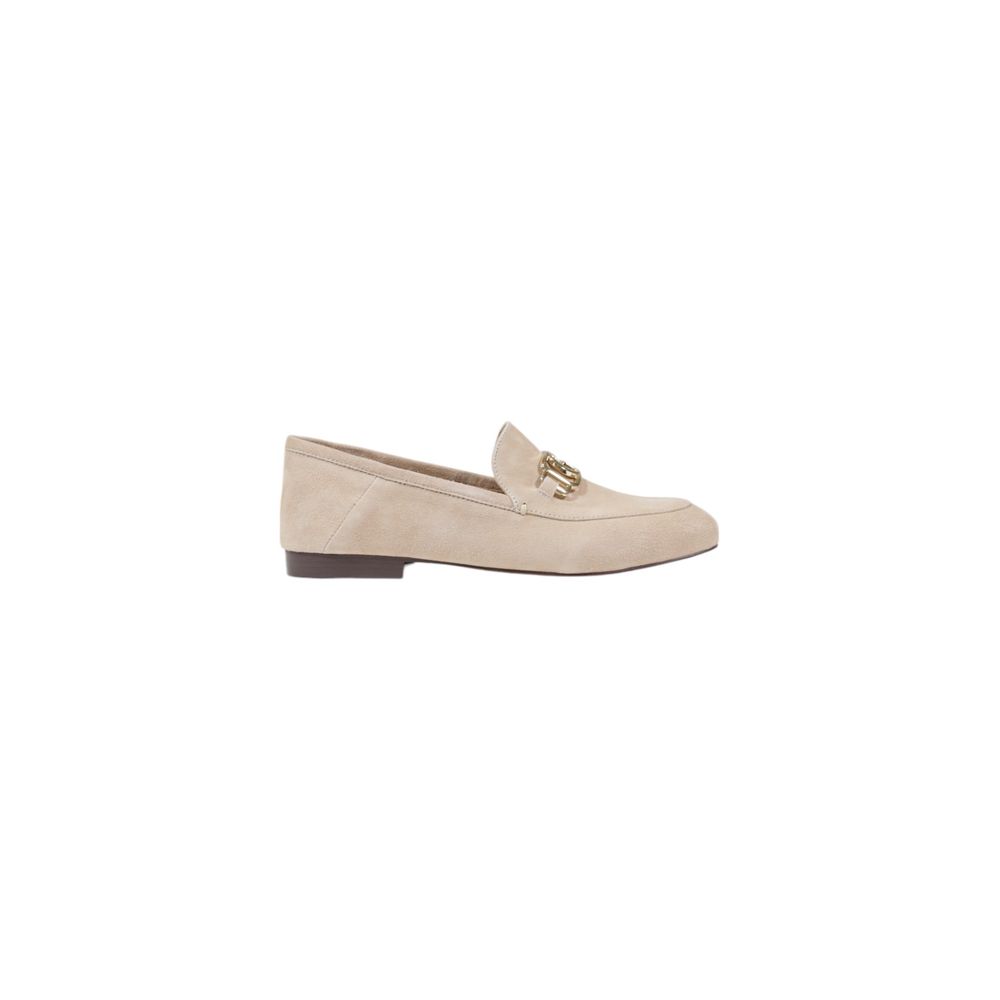 Guess Beigefarbene Leder-Plateau-Pumps