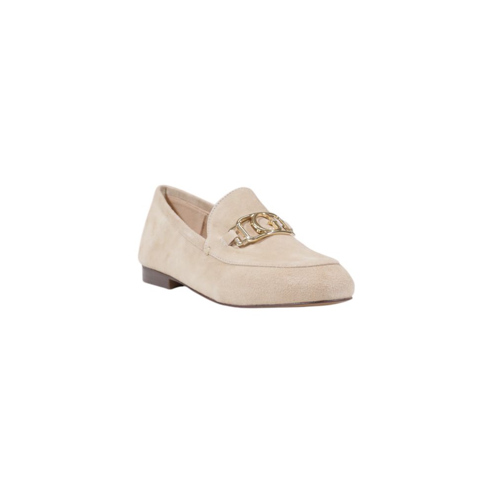 Guess Beigefarbene Leder-Plateau-Pumps