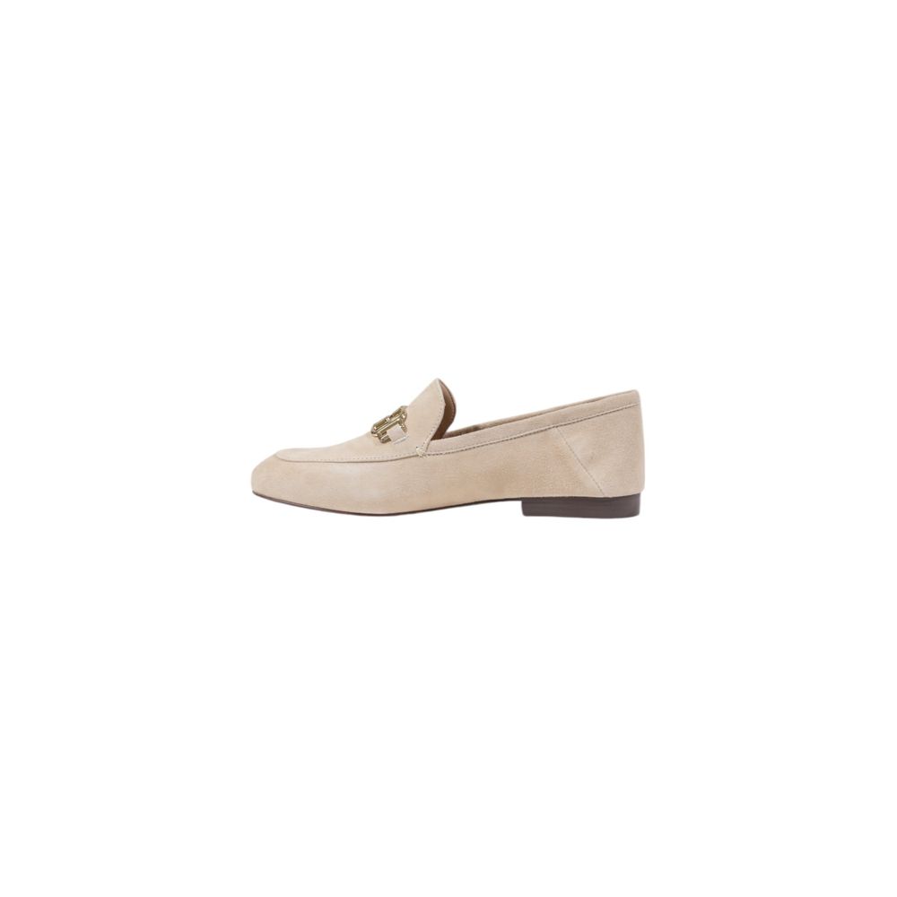 Guess Beigefarbene Leder-Plateau-Pumps
