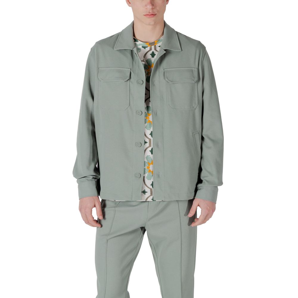 Antony Morato Grünes Polyester-Hemd