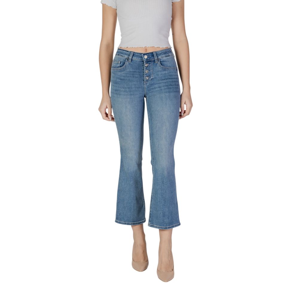 Liu Jo Blaue Baumwoll-Bootcut-Jeans