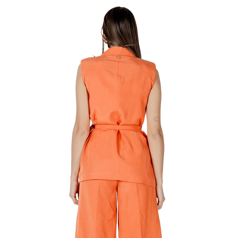 Liu Jo Orangefarbene Lyocell-Weste