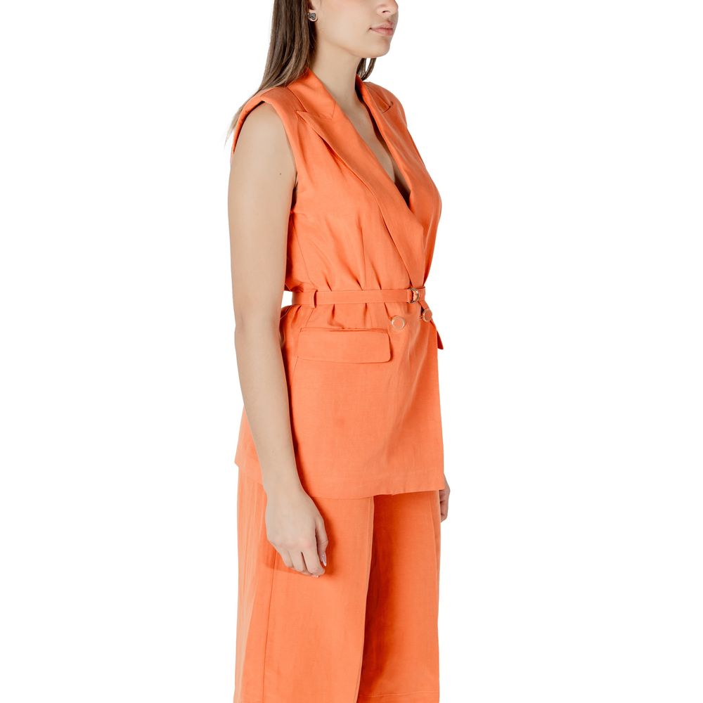 Liu Jo Orangefarbene Lyocell-Weste