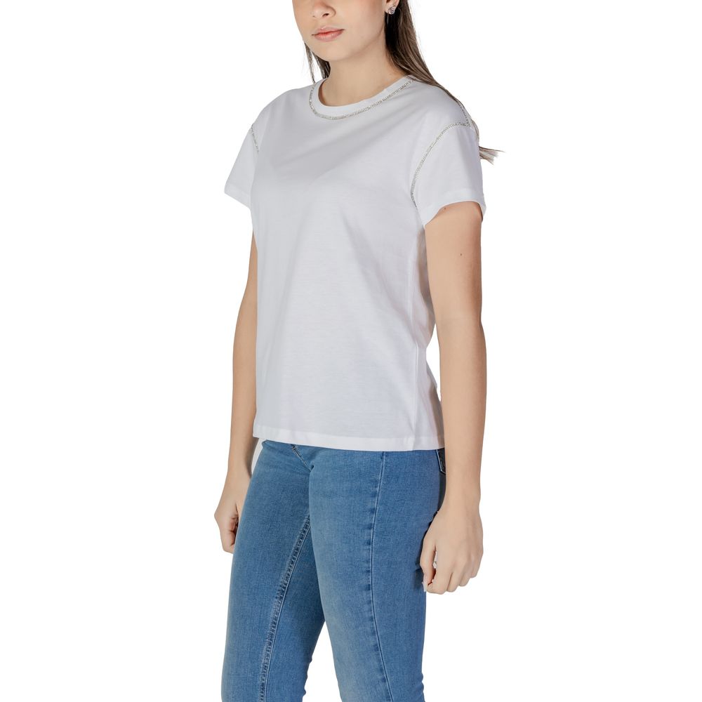 Liu Jo Weißes Baumwoll-T-Shirt