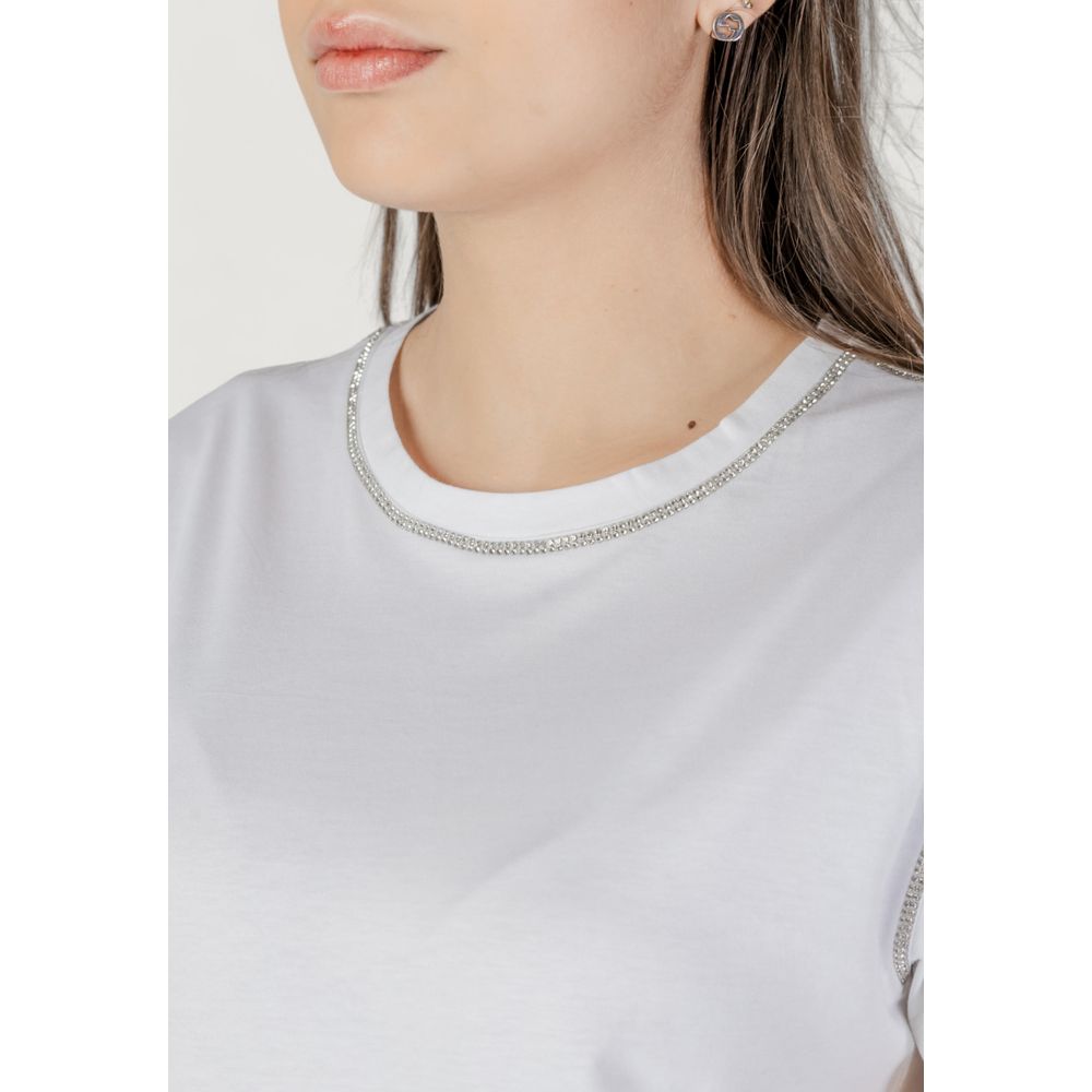 Liu Jo Weißes Baumwoll-T-Shirt