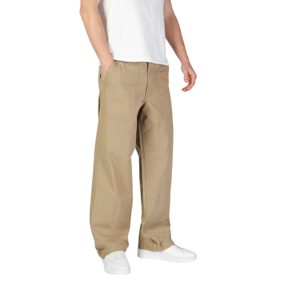 Jack Jones Beigefarbene Baumwoll-Freizeithose