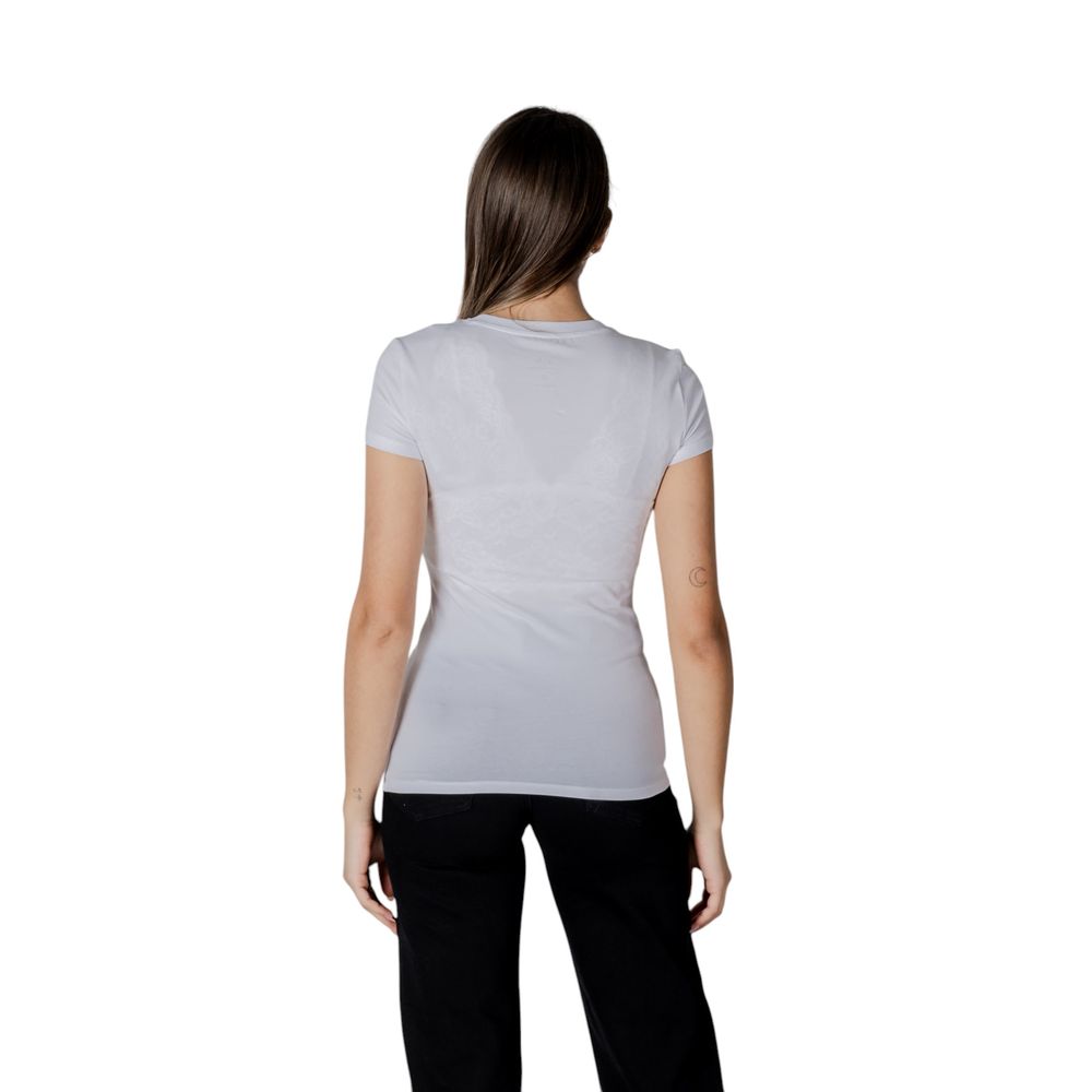 Armani Exchange T-Shirt aus weißer Baumwolle