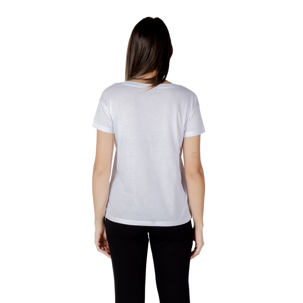 Armani Exchange Weißes Baumwoll-T-Shirt