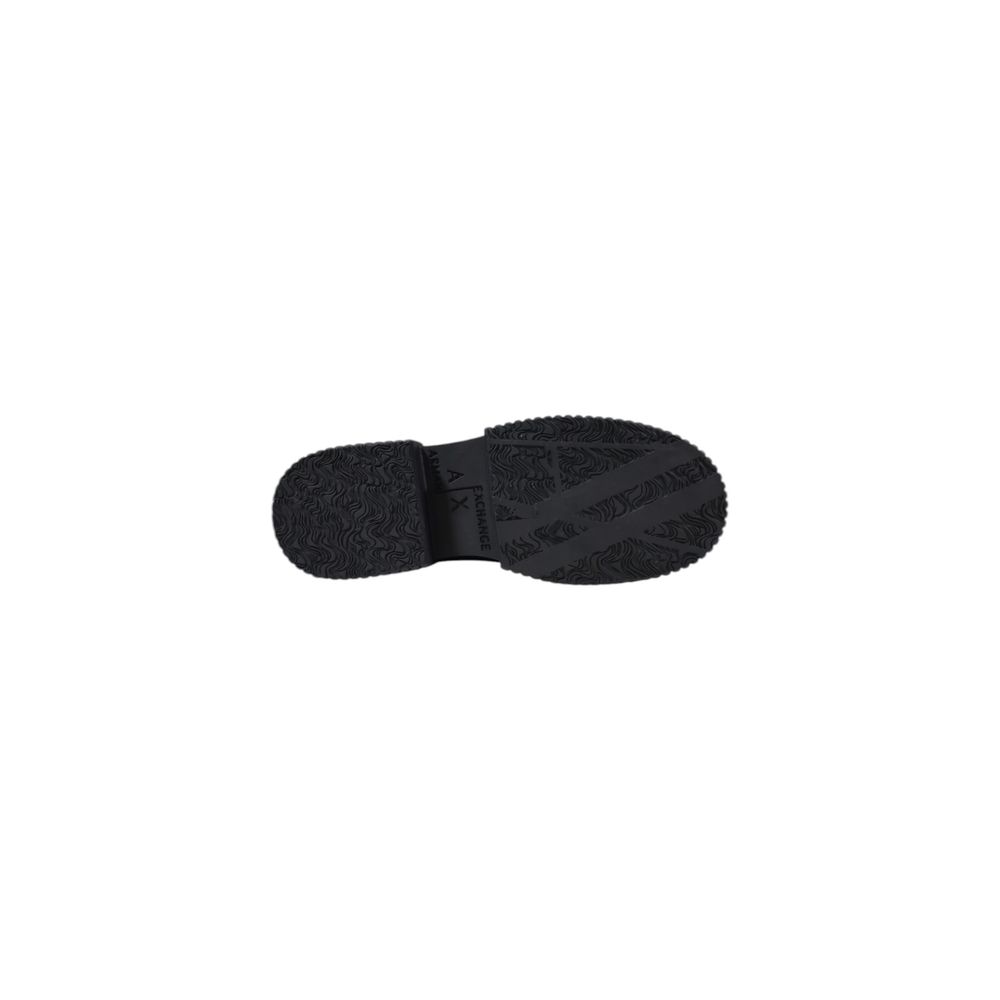 Armani Exchange Schwarze Leder-Plateau-Pumps