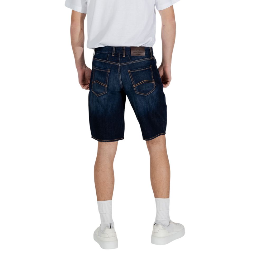 Armani Exchange Blaue Baumwoll-Bermudashorts