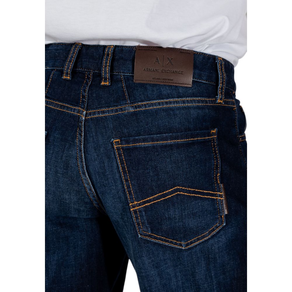 Armani Exchange Blaue Baumwoll-Bermudashorts