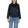 Jacqueline De Yong Schwarze Baumwollbluse