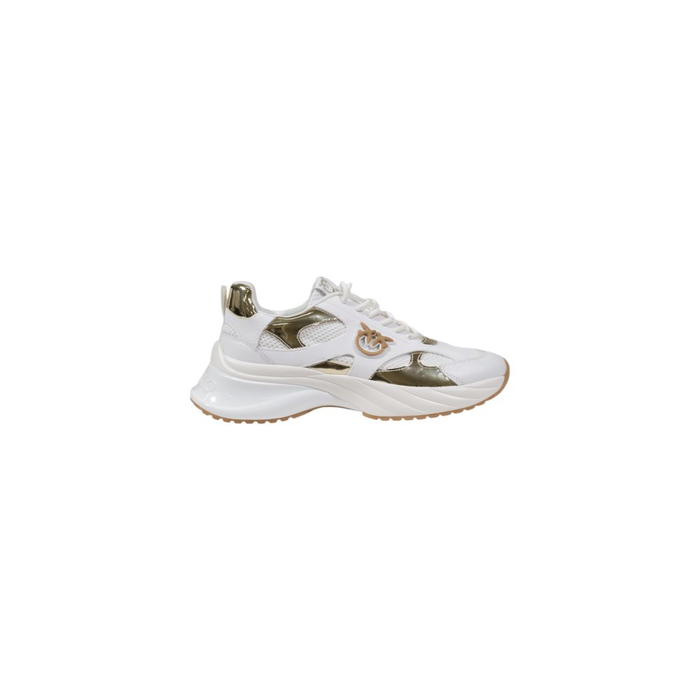 PINKO Weiße Chunky-Sneaker aus Leder