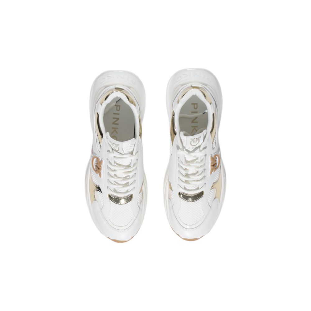 PINKO Weiße Chunky-Sneaker aus Leder