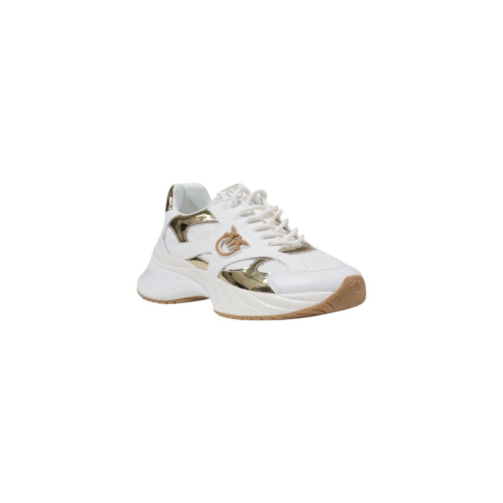 PINKO Weiße Chunky-Sneaker aus Leder