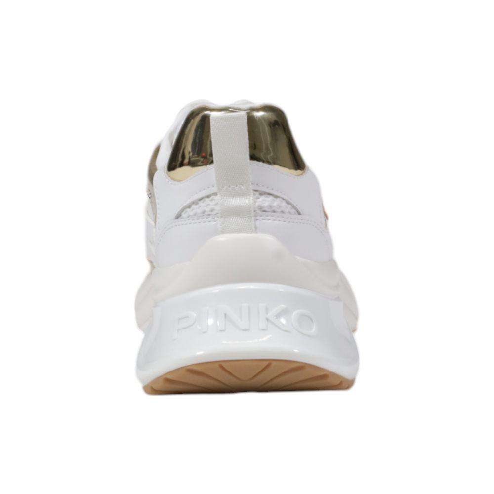 PINKO Weiße Chunky-Sneaker aus Leder