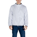 EA7 Emporio Armani Weiße Polyester-Shell-Jacke