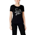 EA7 Emporio Armani Schwarzes T-Shirt aus Baumwolle