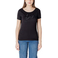 EA7 Emporio Armani Schwarzes T-Shirt aus Baumwolle
