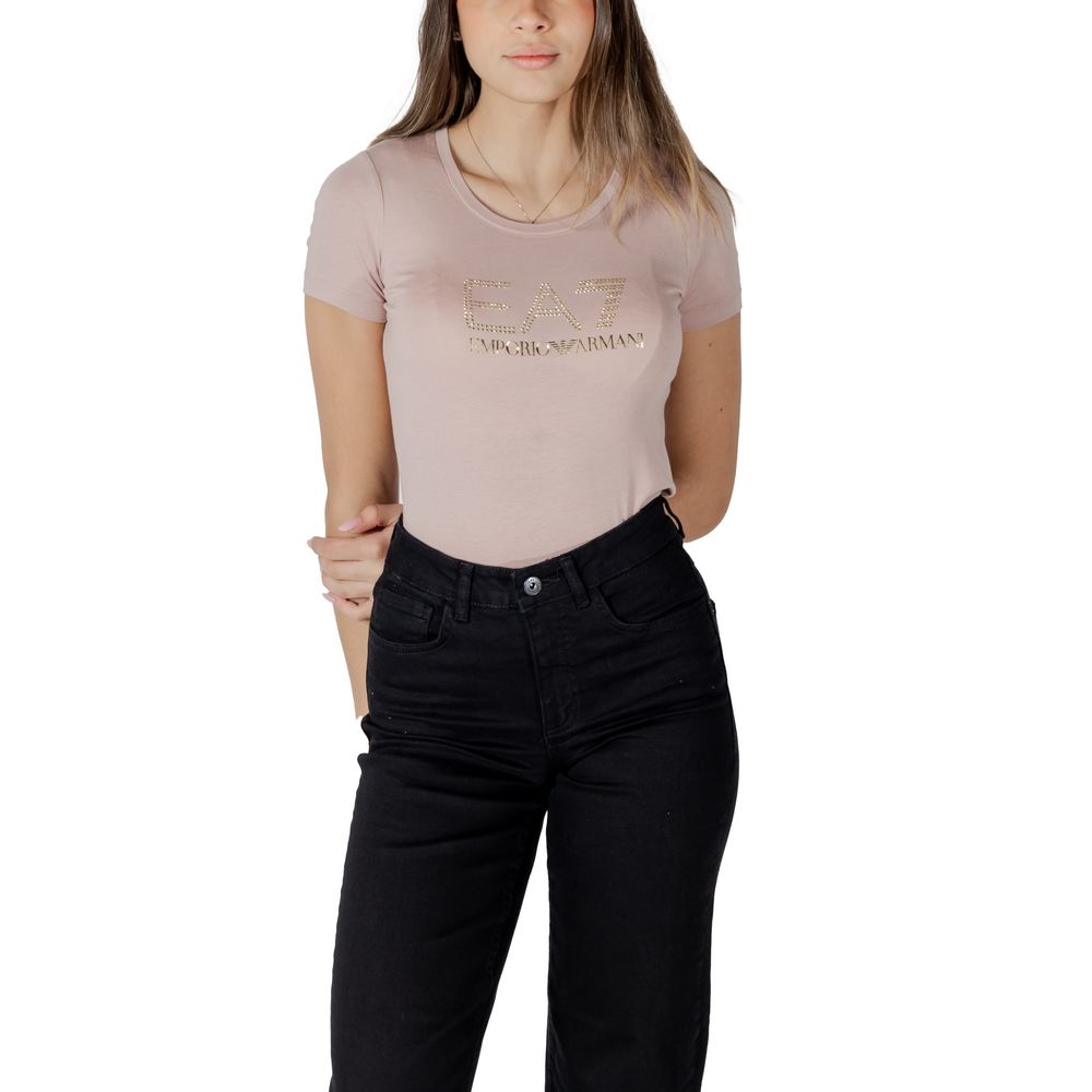 EA7 Emporio Armani Rosa Modal-T-Shirt