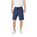 Replay Blaue Baumwoll-Bermuda-Shorts