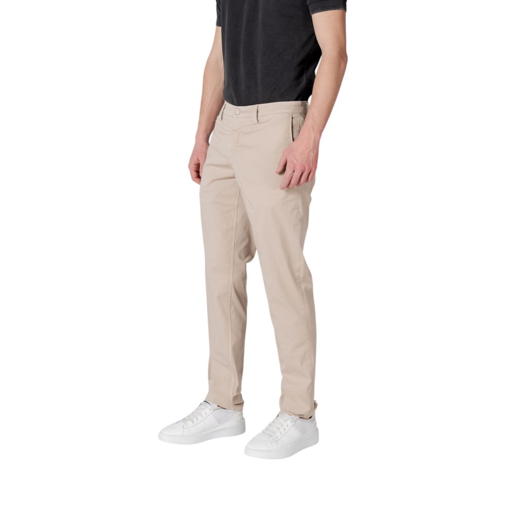 Replay Beigefarbene Baumwoll-Chino
