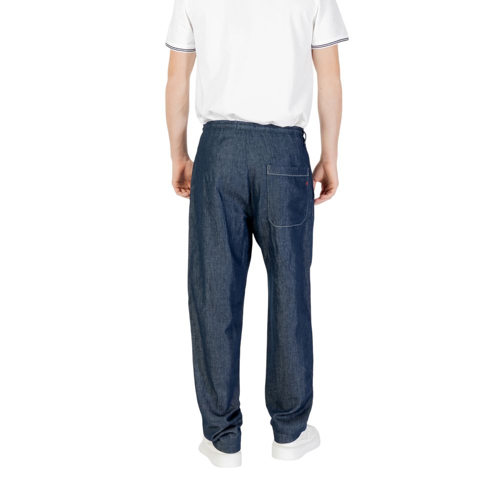 Replay Blaue Baumwoll-Freizeithose