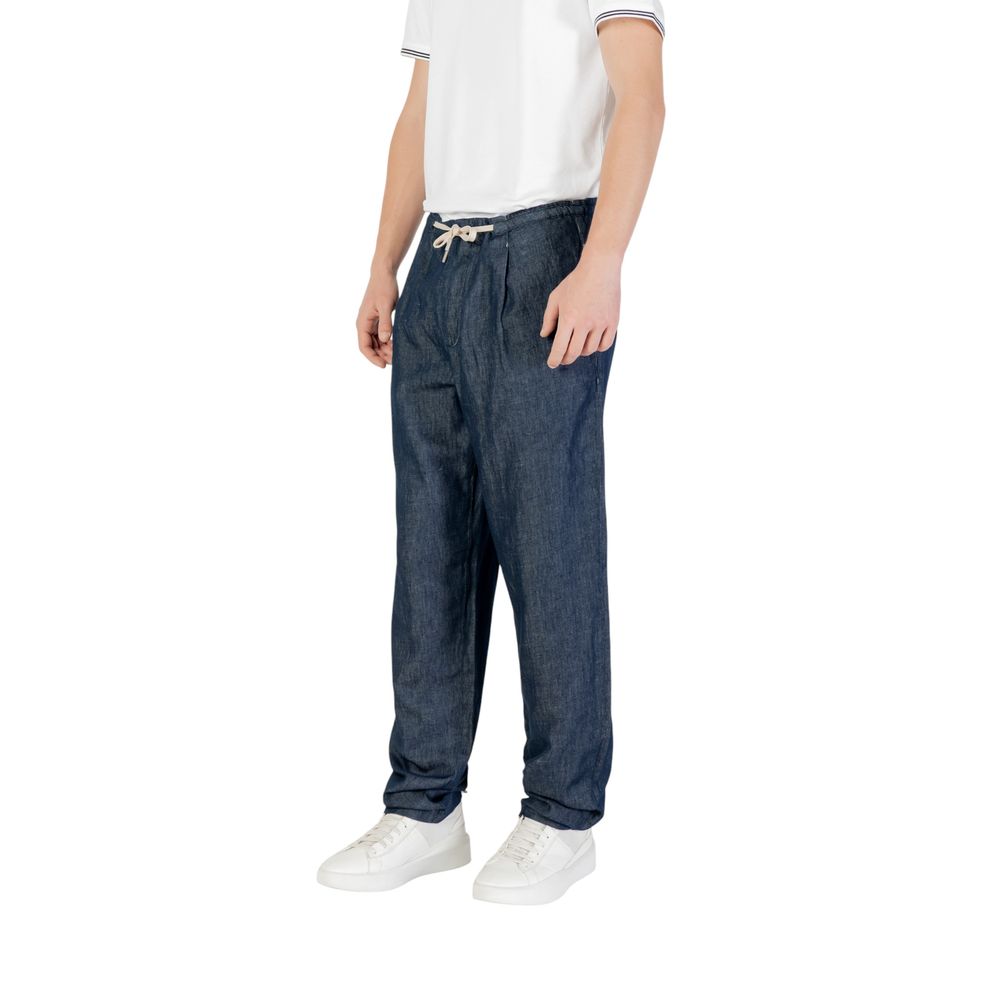 Replay Blaue Baumwoll-Freizeithose