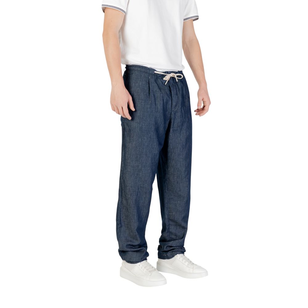 Replay Blaue Baumwoll-Freizeithose