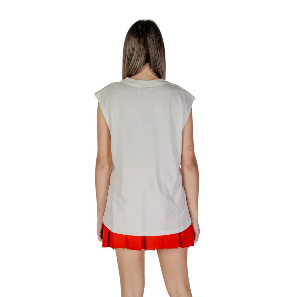 Replay Baumwoll-Trägershirts in Creme