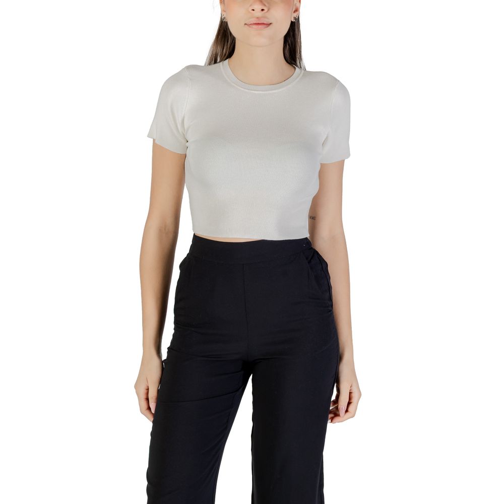 Jacqueline De Yong Weißer Viskose-Pullover