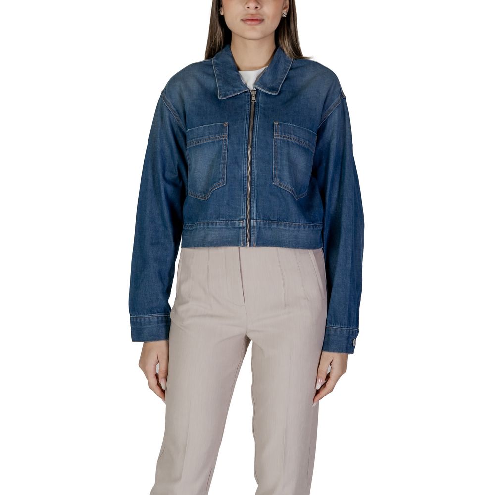 Replay Blaue Baumwoll-Jeansjacke