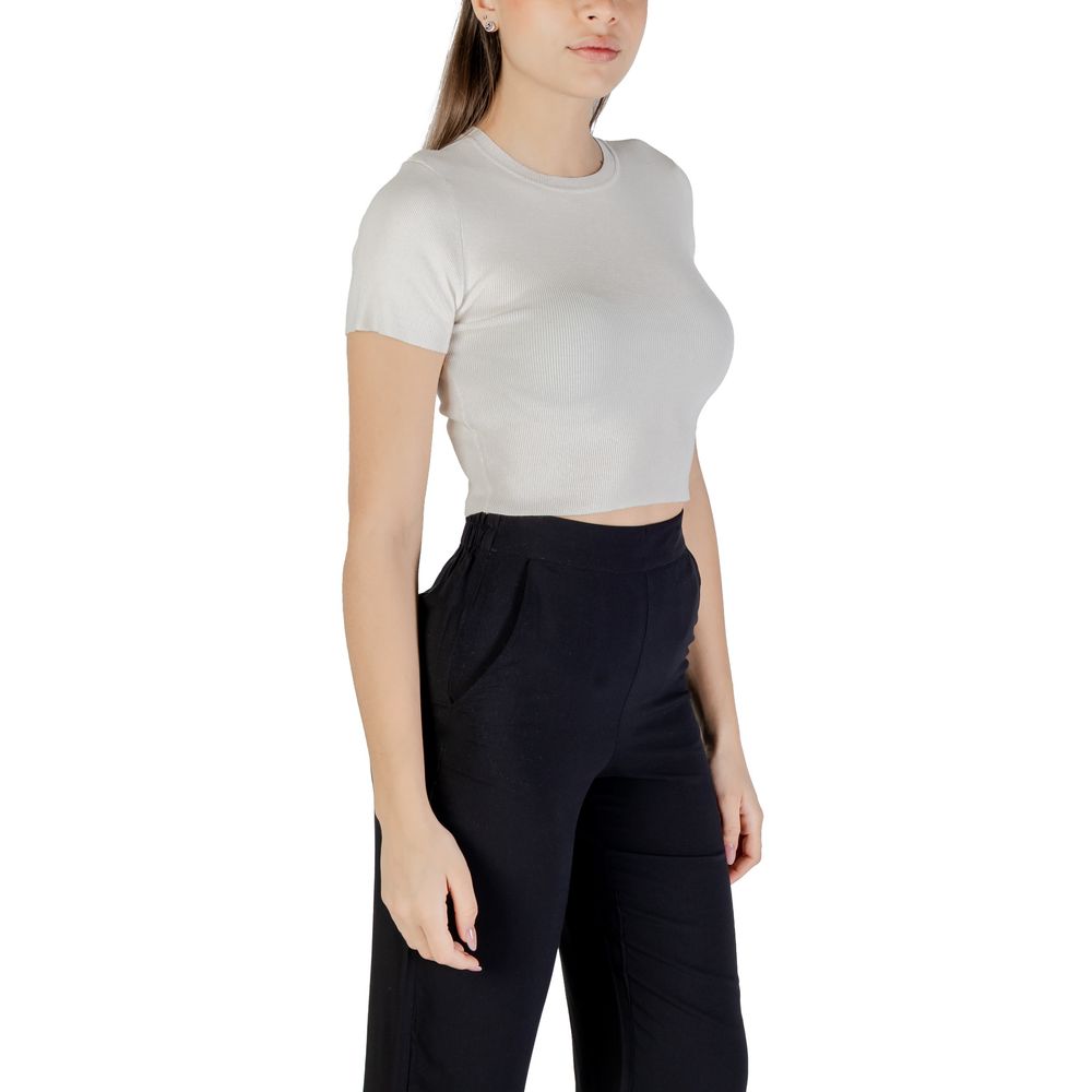 Jacqueline De Yong Weißer Viskose-Pullover
