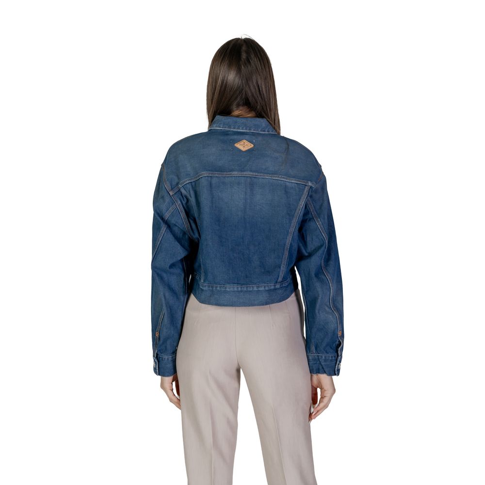 Replay Blaue Baumwoll-Jeansjacke