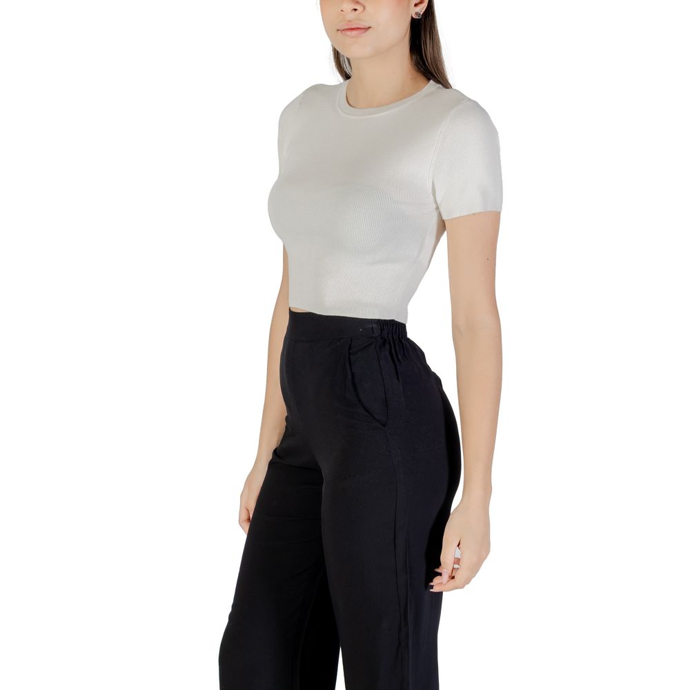 Jacqueline De Yong Weißer Viskose-Pullover
