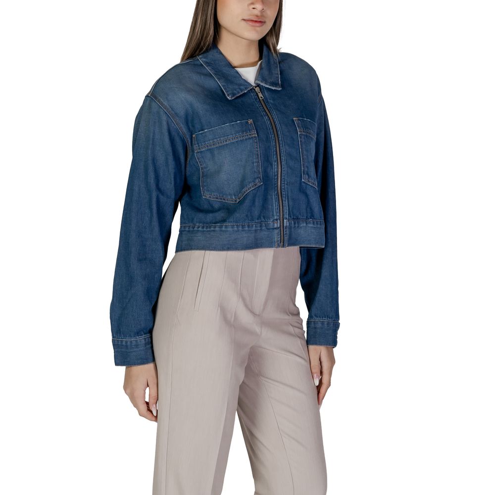 Replay Blaue Baumwoll-Jeansjacke