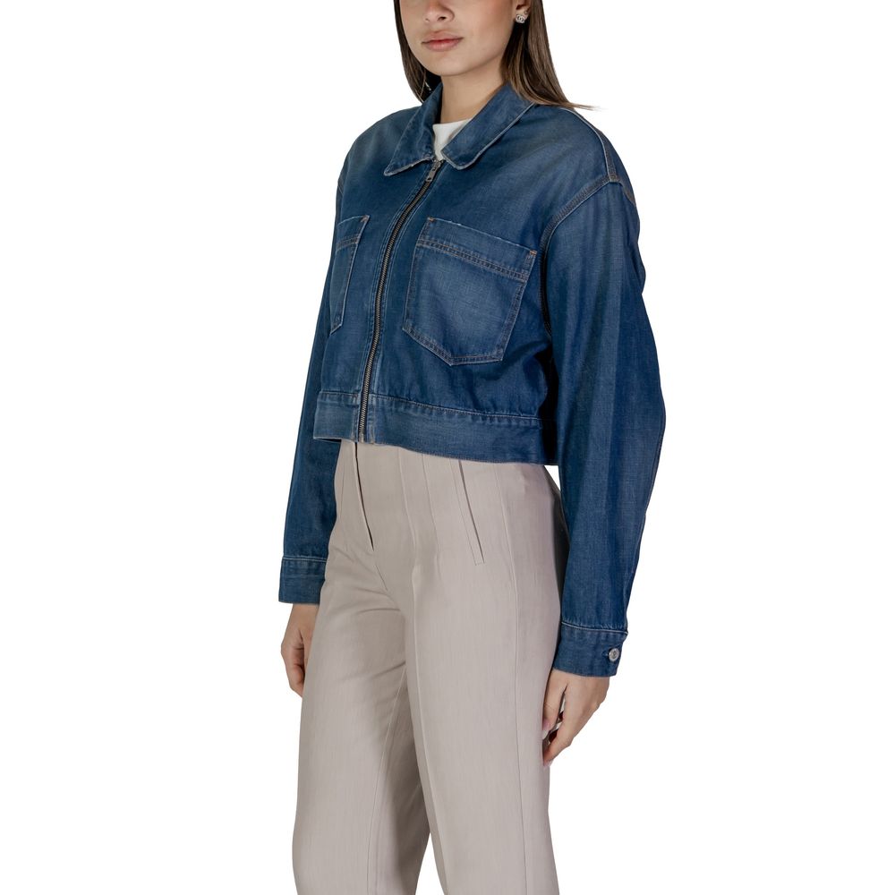 Replay Blaue Baumwoll-Jeansjacke
