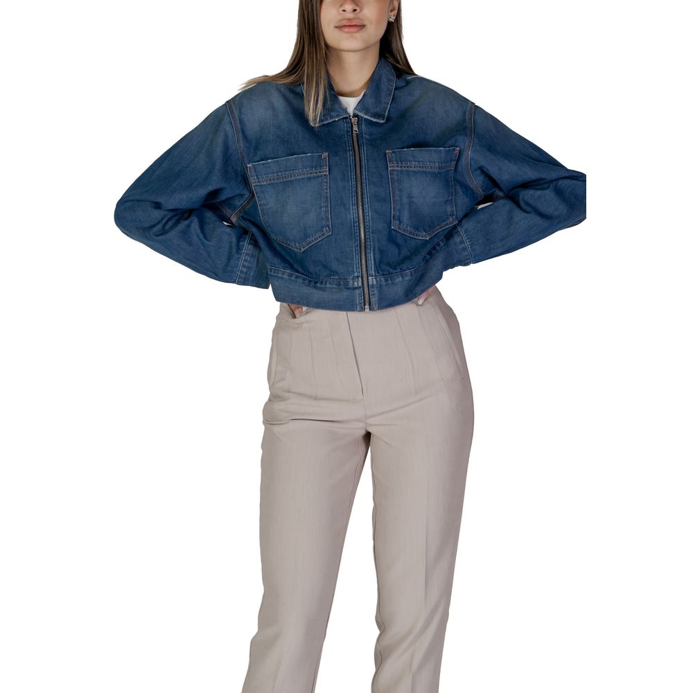 Replay Blaue Baumwoll-Jeansjacke