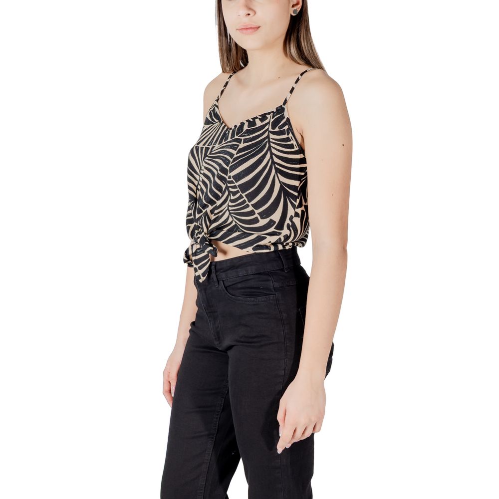 Only Schwarze Viskose-Trägershirts