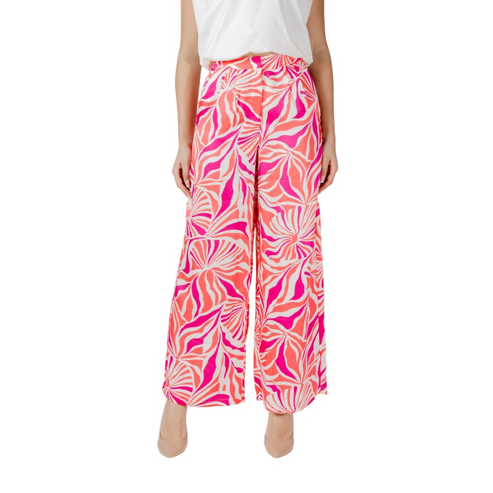 Only Palazzo-Hose aus recyceltem Polyester in Multicolor