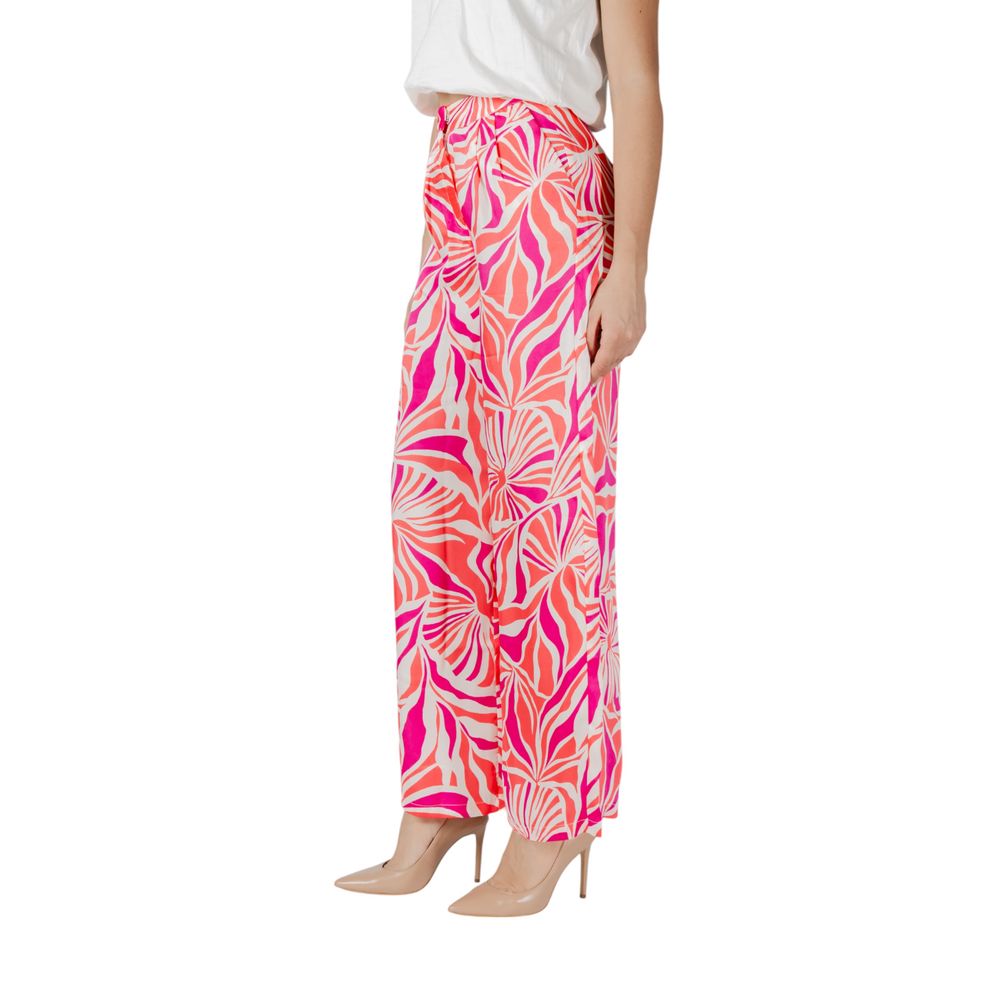 Only Palazzo-Hose aus recyceltem Polyester in Multicolor