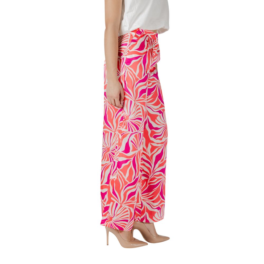 Only Palazzo-Hose aus recyceltem Polyester in Multicolor