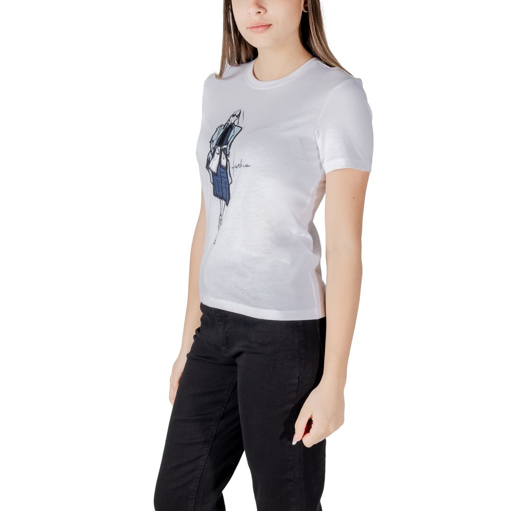 Only Weißes Langarmshirt aus Bio-Baumwolle