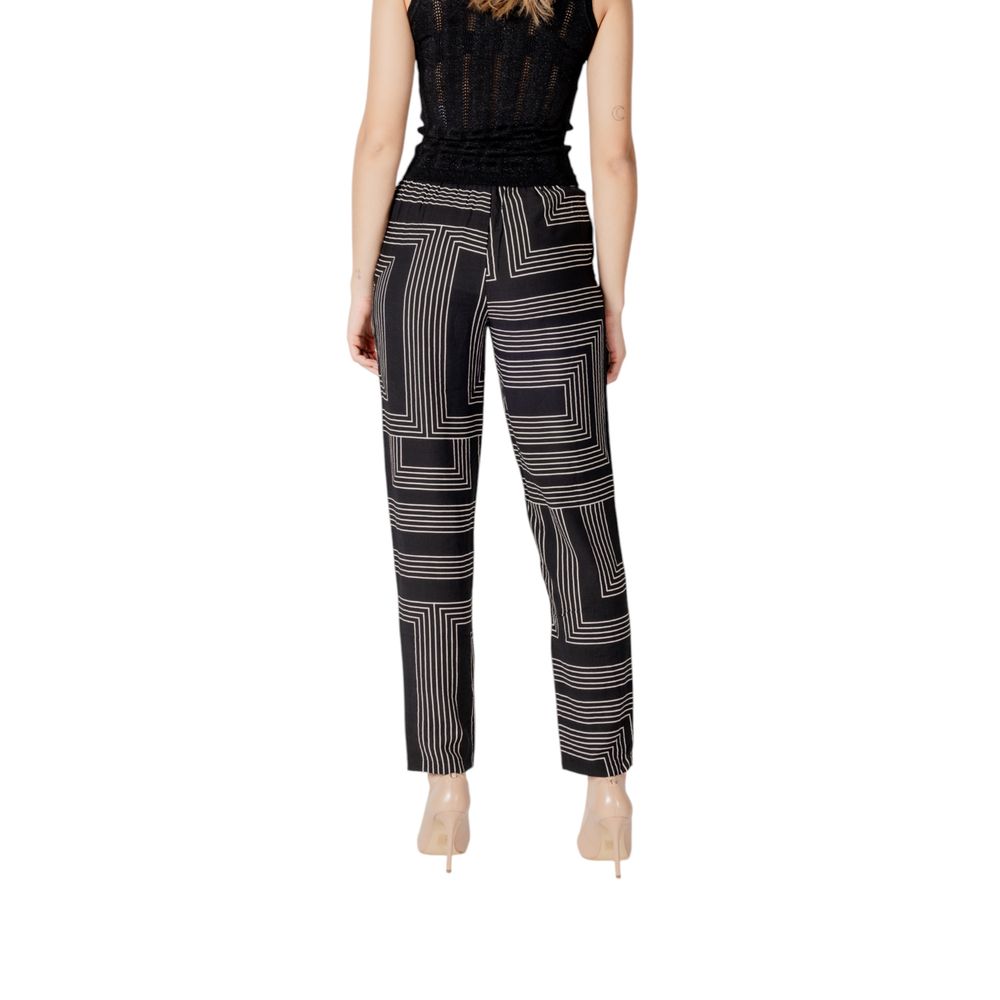 Jacqueline De Yong Schwarze Viskose-Hose