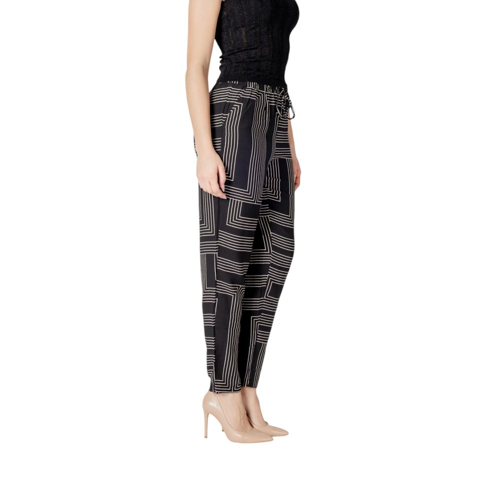 Jacqueline De Yong Schwarze Viskose-Hose