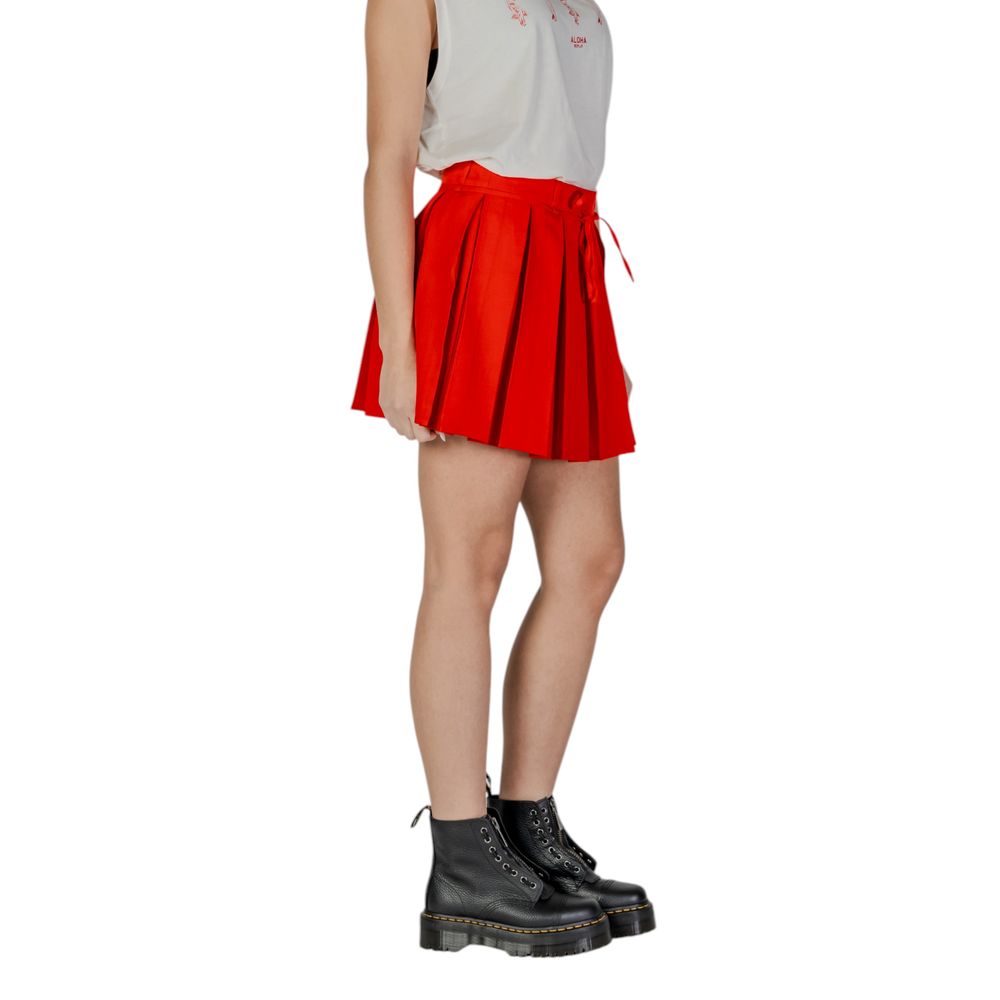 Only Red Mini Skirt made from Recycled Polyester
